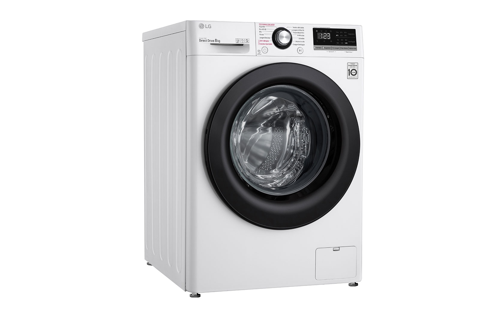 LG Máquina de lavar roupa LG F4WV3008S6W, 8 kg, eficiência energética C, 1400 r.p.m., AI DD?, Steam?, branco, F4WV3008S6W