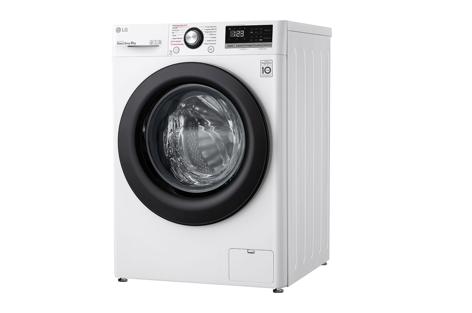 LG Máquina de lavar roupa LG F4WV3008S6W, 8 kg, eficiência energética C, 1400 r.p.m., AI DD?, Steam?, branco, F4WV3008S6W