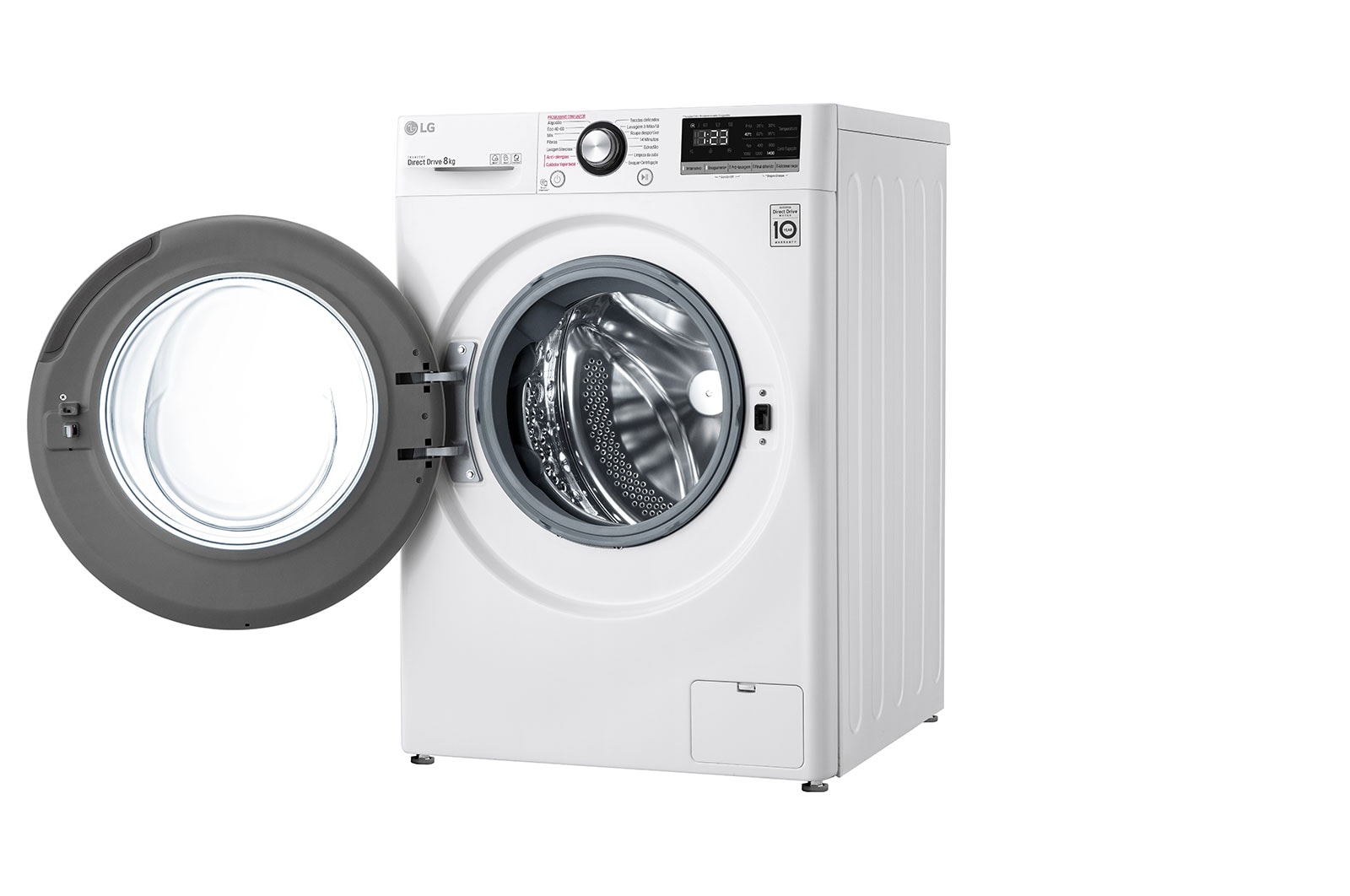 LG Máquina de lavar roupa LG F4WV3008S6W, 8 kg, eficiência energética C, 1400 r.p.m., AI DD?, Steam?, branco, F4WV3008S6W