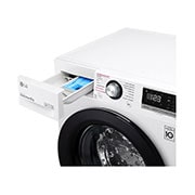 LG Máquina de lavar roupa LG F4WV3008S6W, 8 kg, eficiência energética C, 1400 r.p.m., AI DD?, Steam?, branco, F4WV3008S6W