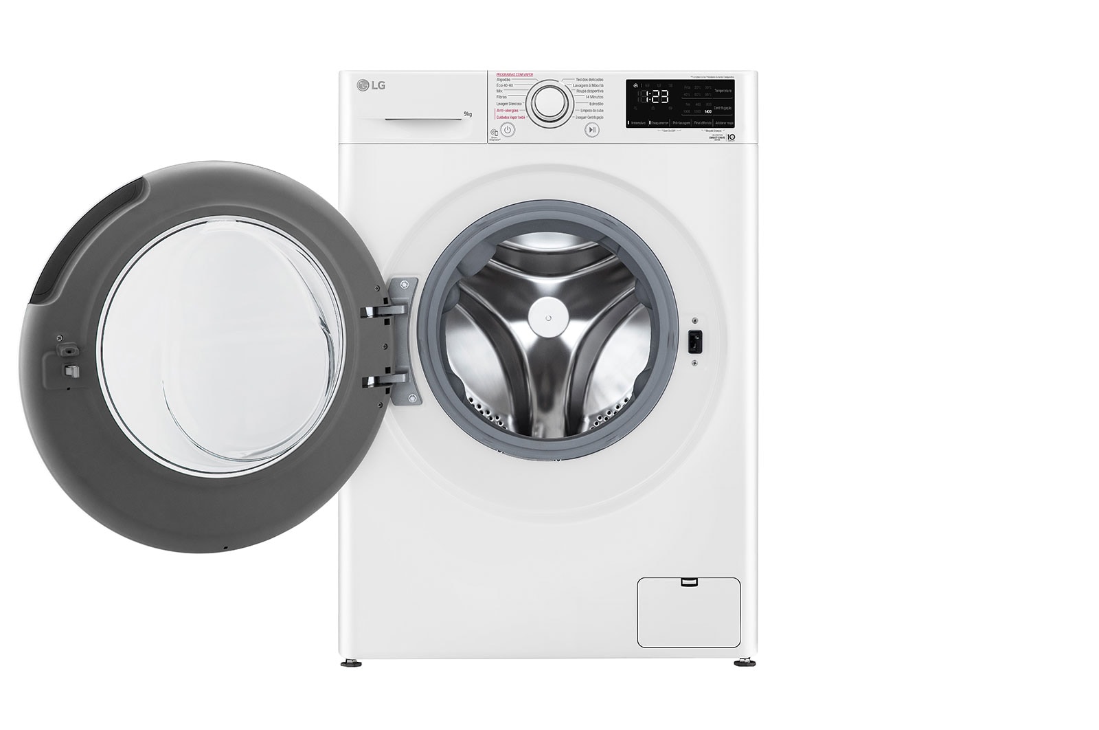 LG Máquina de lavar roupa LG F4WV3009S3W, 9 kg, eficiência energética B, 1400 r.p.m., AI DD?, Steam?, branco, F4WV3009S3W