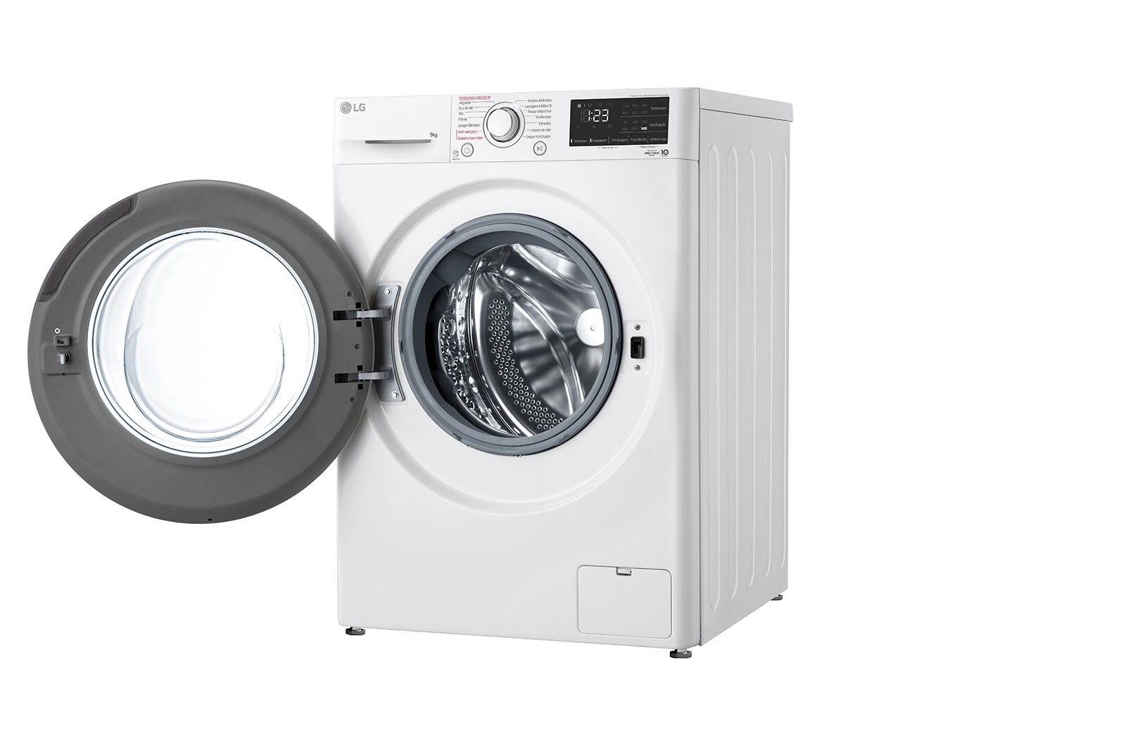 LG Máquina de lavar roupa LG F4WV3009S3W, 9 kg, eficiência energética B, 1400 r.p.m., AI DD?, Steam?, branco, F4WV3009S3W
