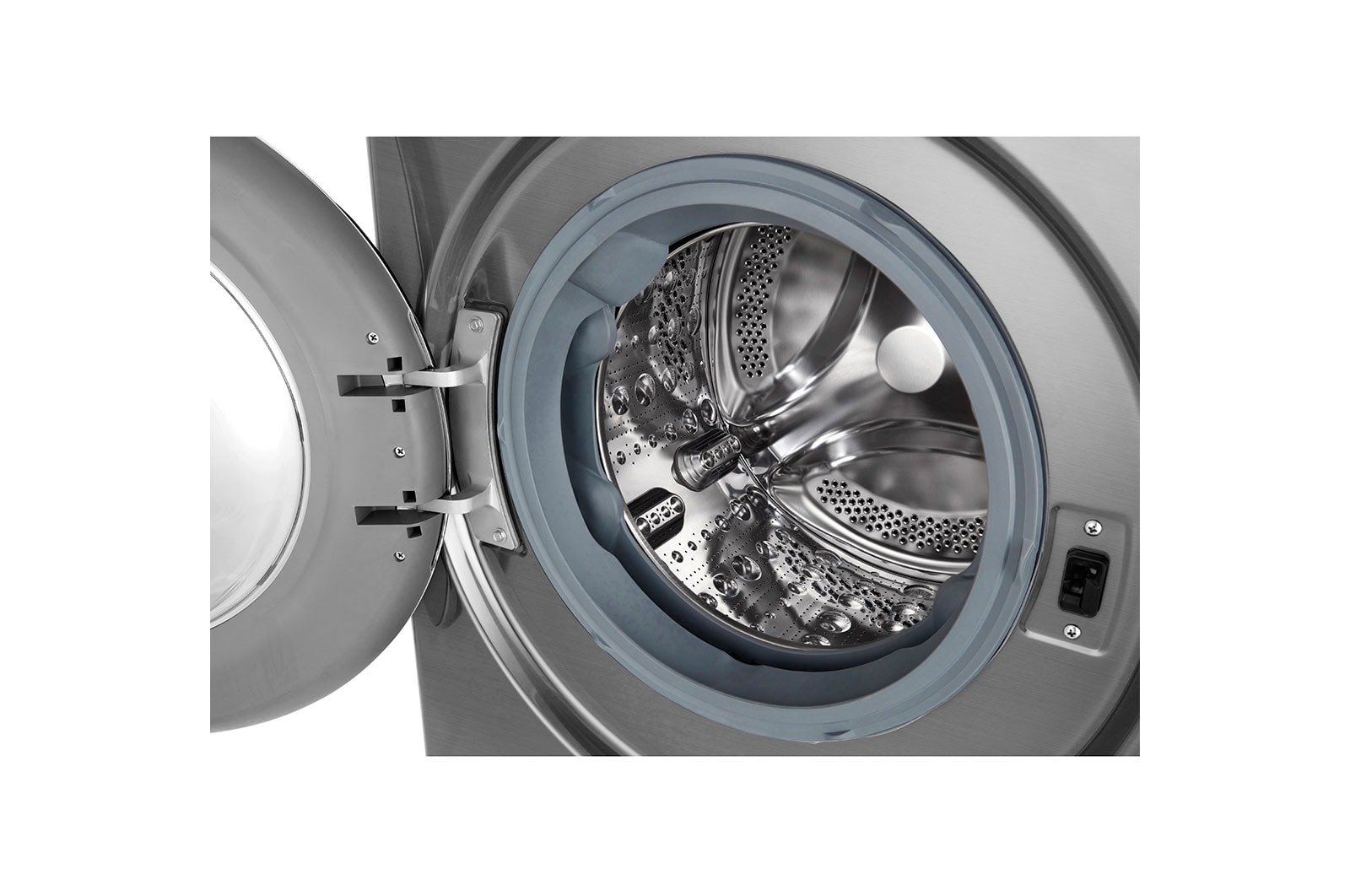 LG Máquina de lavar roupa LG F4WV7010S2S, 10,5 kg, eficiência energética A, 1400 r.p.m., AI DD?, Steam?, TurboWash360?, inox, F4WV7010S2S