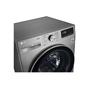 LG Máquina de lavar roupa LG F4WV7010S2S, 10,5 kg, eficiência energética A, 1400 r.p.m., AI DD?, Steam?, TurboWash360?, inox, F4WV7010S2S