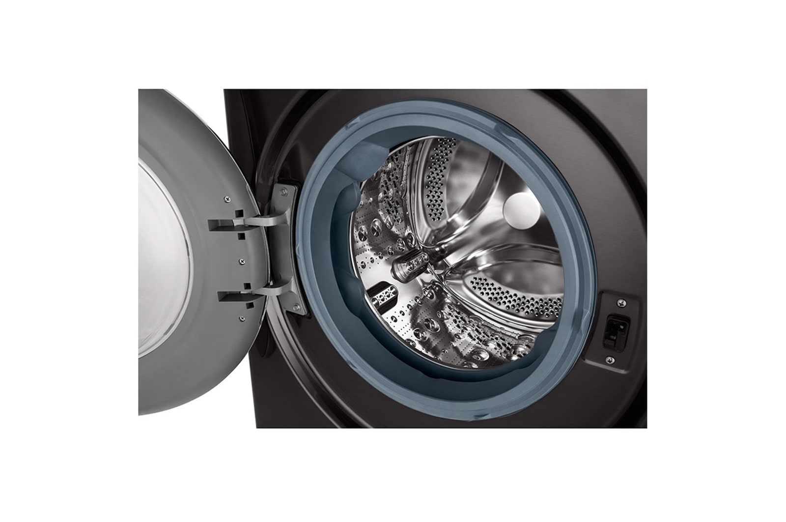 LG Máquina de lavar roupa LG F4WV9009P2B, 9 kg, eficiência energética A, 1400 r.p.m., AI DD?, Steam+?, TurboWash360?, preto, F4WV9009P2B