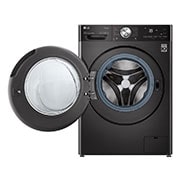 LG Máquina de lavar roupa LG F4WV9009P2B, 9 kg, eficiência energética A, 1400 r.p.m., AI DD?, Steam+?, TurboWash360?, preto, F4WV9009P2B