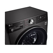 LG Máquina de lavar roupa LG F4WV9009P2B, 9 kg, eficiência energética A, 1400 r.p.m., AI DD?, Steam+?, TurboWash360?, preto, F4WV9009P2B