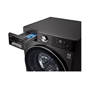 LG Máquina de lavar roupa LG F4WV9009P2B, 9 kg, eficiência energética A, 1400 r.p.m., AI DD?, Steam+?, TurboWash360?, preto, F4WV9009P2B