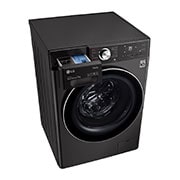 LG Máquina de lavar roupa LG F4WV9009P2B, 9 kg, eficiência energética A, 1400 r.p.m., AI DD?, Steam+?, TurboWash360?, preto, F4WV9009P2B