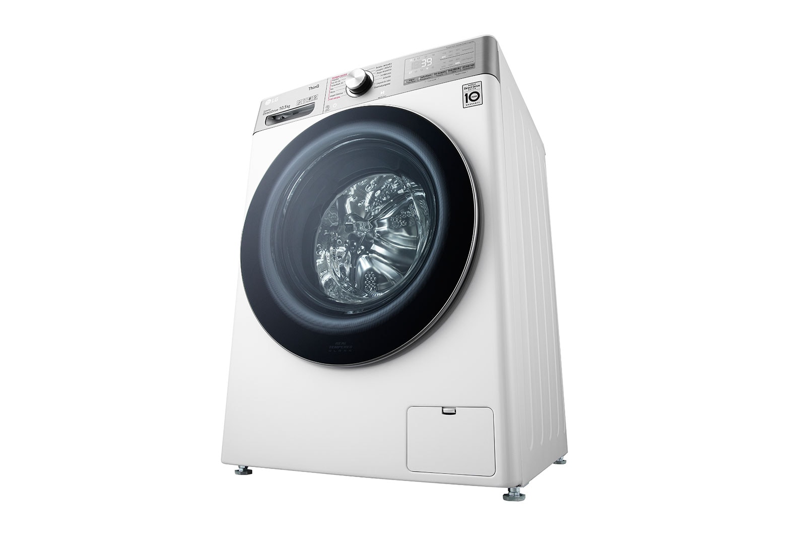 LG Máquina de lavar roupa LG F4WV9010P2W, 10,5 kg, eficiência energética A, 1400 r.p.m., AI DD?, Steam+?, TurboWash360?, branco, F4WV9010P2W