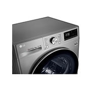 LG Máquina de secar roupa LG RC90V9EV2Q, 9 kg, Dual Inverter Heat Pump?, eficiência energética A+++, EcoHybrid?, limpeza automática do condensador, inox, RC90V9EV2Q
