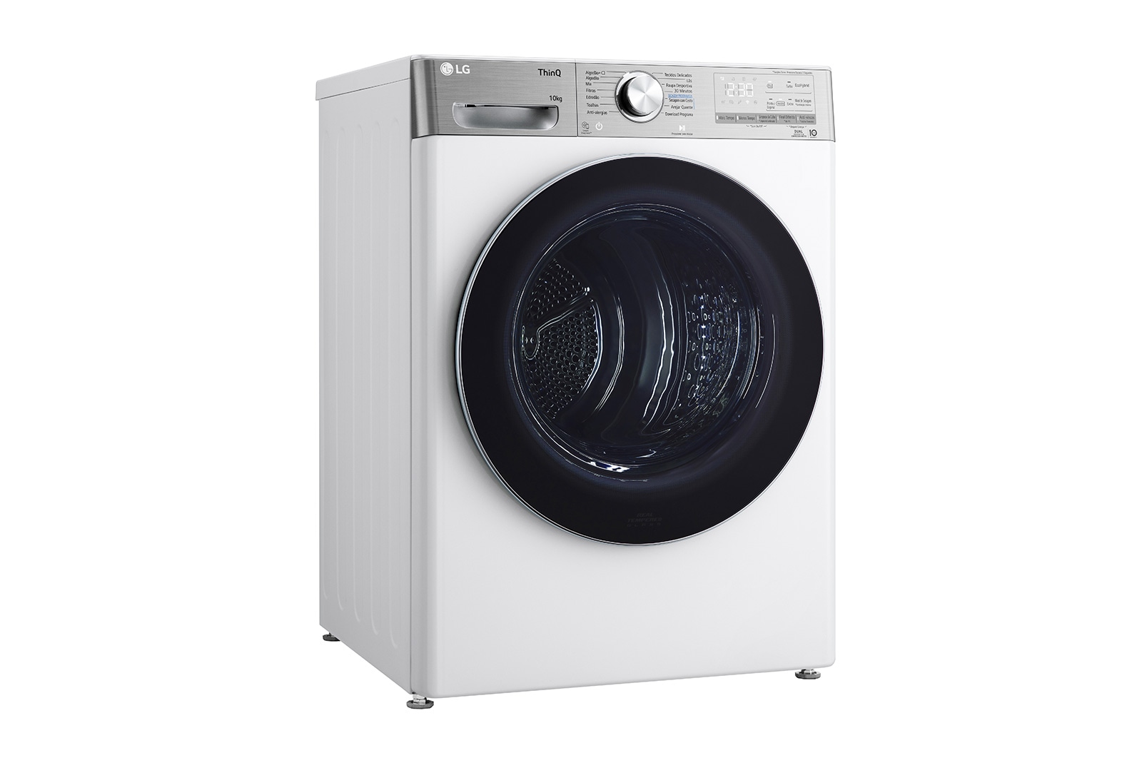 LG Máquina de secar roupa | 10 kg | Dual Inverter Heat Pump? | Etiqueta energética C | EcoHybrid? | Limpeza automática condensador, RH10V9AV2WR
