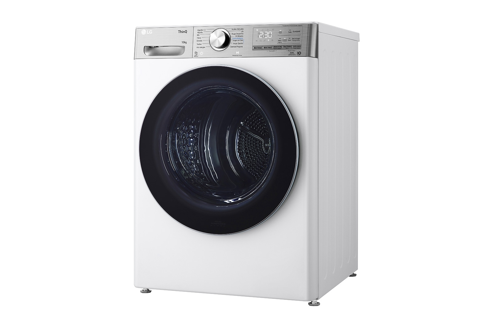 LG Máquina de secar roupa | 10 kg | Dual Inverter Heat Pump? | Etiqueta energética C | EcoHybrid? | Limpeza automática condensador, RH10V9AV2WR