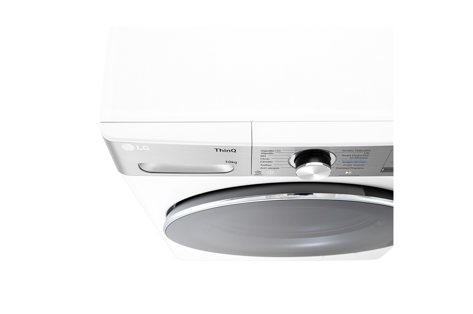 LG Máquina de secar roupa | 10 kg | Dual Inverter Heat Pump? | Etiqueta energética C | EcoHybrid? | Limpeza automática condensador, RH10V9AV2WR