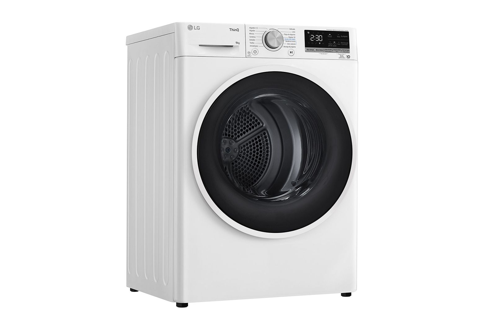 LG Máquina de secar roupa | 9 kg | Dual Inverter Heat Pump? | Etiqueta energética A++ | EcoHybrid? | Limpeza automática condensador, RH90V5AV6N