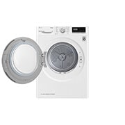 LG Máquina de secar roupa LG RH90V5AV6Q, 9 kg, Dual Inverter Heat Pump?, eficiência energética A++, EcoHybrid?, limpeza automática do condensador, branco, RH90V5AV6Q