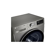 LG Máquina de secar roupa | 9 kg | Dual Inverter Heat Pump? | Etiqueta energética A+++ | EcoHybrid? | Limpeza automática condensador, RH90V9PV2N