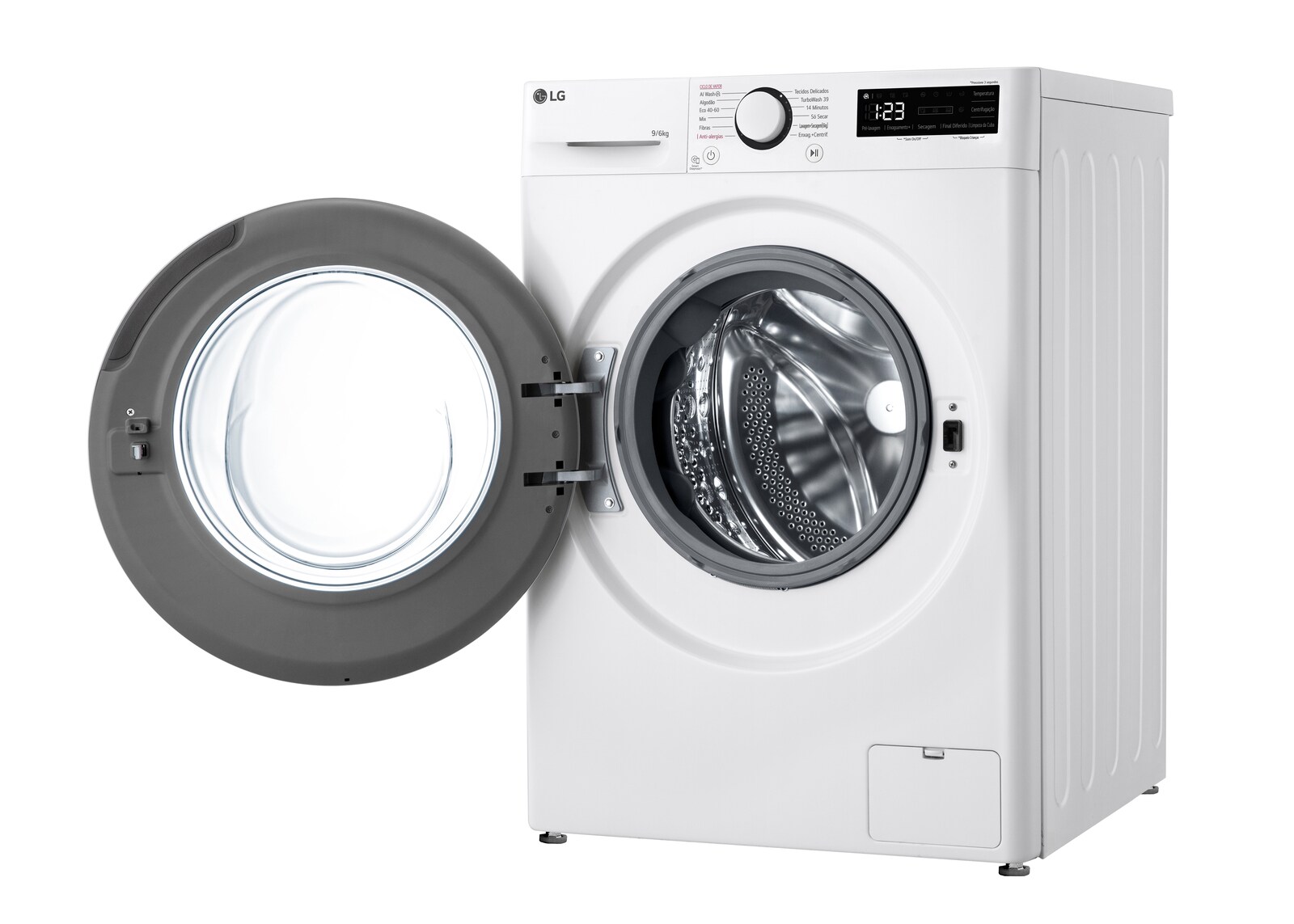 LG Máquina de lavar e secar roupa LG F4DR509S6W, 9/6 kg, eficiência energética A-10%/D, 1400 r.p.m., AI DD?, Steam?, branco, F4DR509S6W