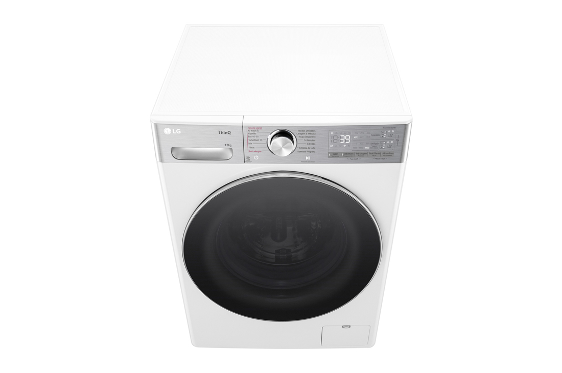 LG Máquina de lavar roupa LG F4WR9513A2W, 13 kg, eficiência energética A-20%, 1400 r.p.m., AI DD?, Steam+?, TurboWash360?, ezDispense?, branco, F4WR9513A2W