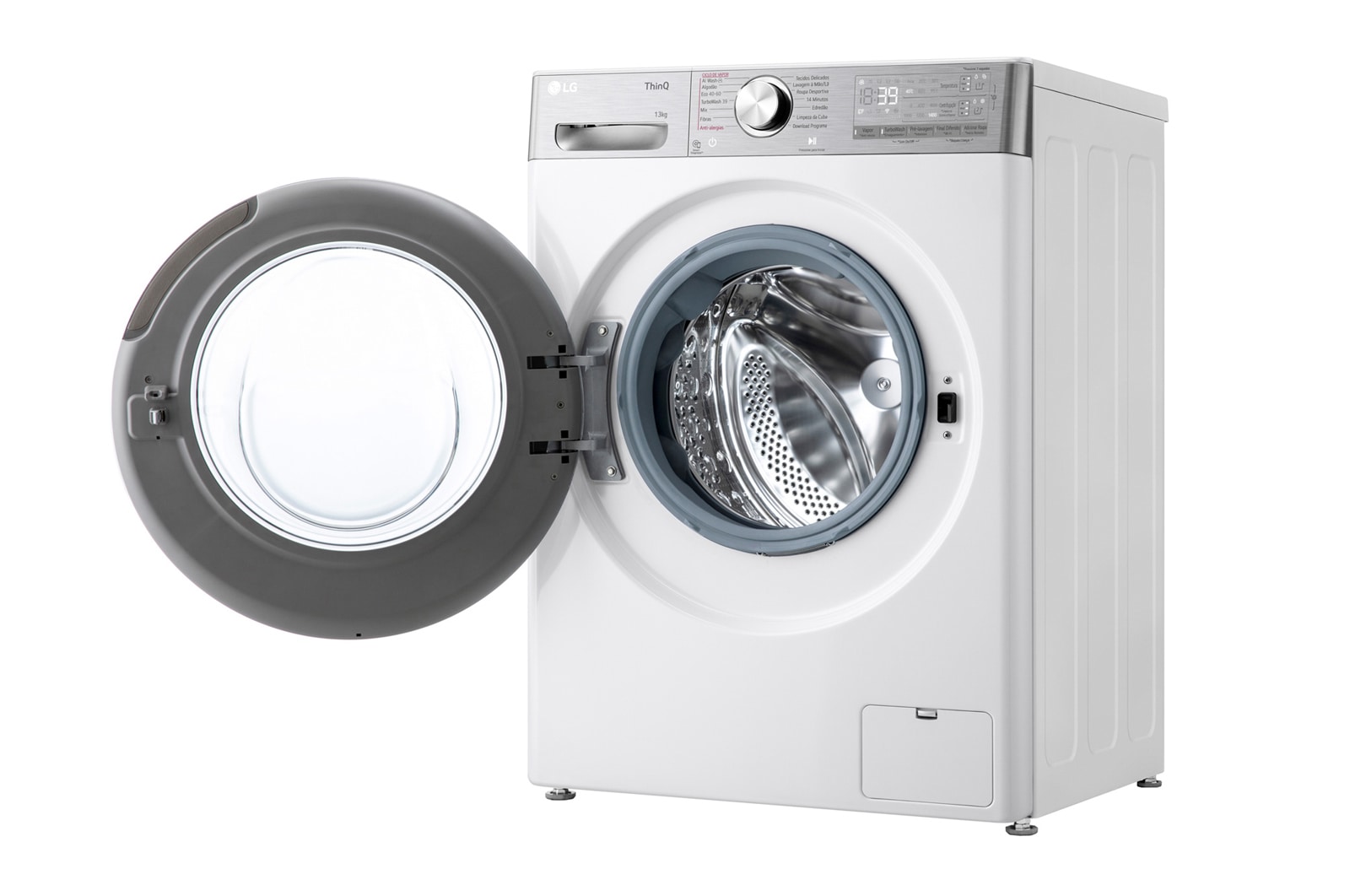 LG Máquina de lavar roupa LG F4WR9513A2W, 13 kg, eficiência energética A-20%, 1400 r.p.m., AI DD?, Steam+?, TurboWash360?, ezDispense?, branco, F4WR9513A2W