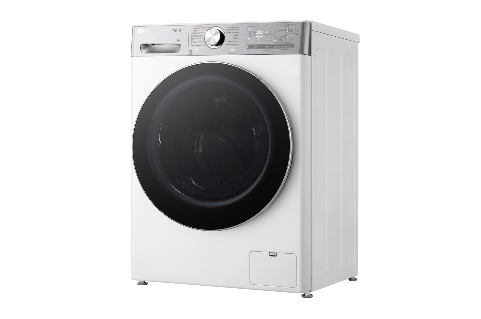 LG Máquina de lavar roupa LG F4WR9513A2W, 13 kg, eficiência energética A-20%, 1400 r.p.m., AI DD?, Steam+?, TurboWash360?, ezDispense?, branco, F4WR9513A2W