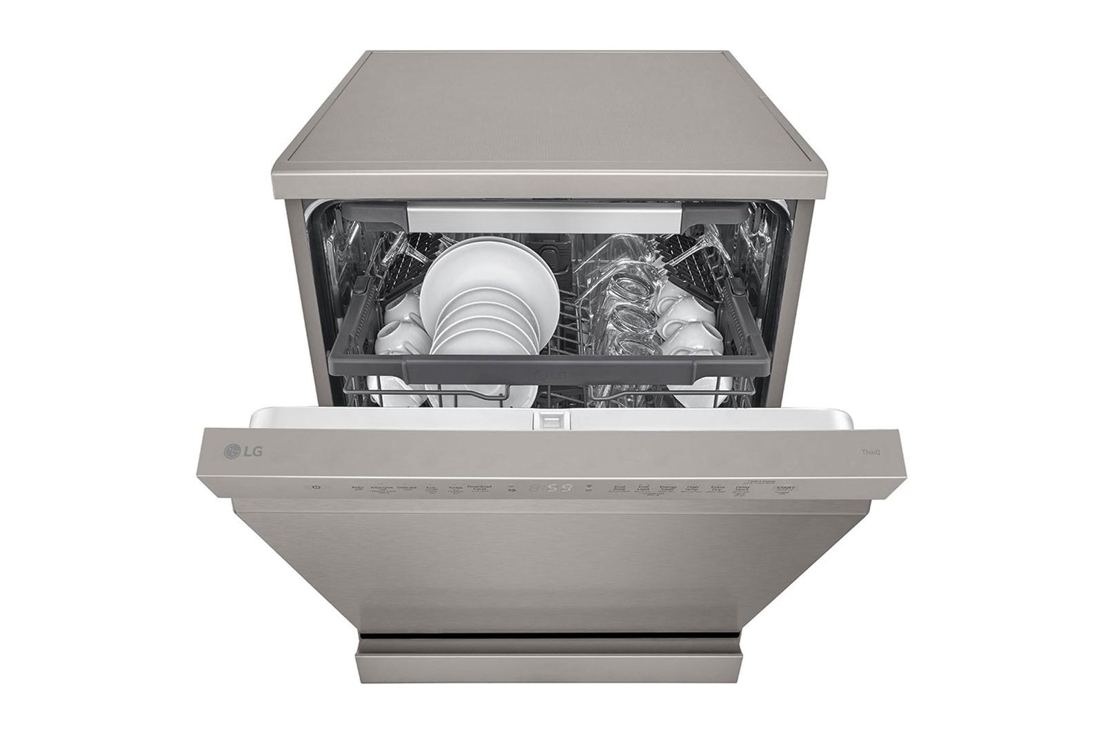 Front half open view