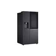 LG 25.5 Cu.Ft, Side By Side Refrigerator, Platinum Silver  Color, InstaView, Hygiene Fresh+, Inverter Linear Compressor, LS32HVDMLV
