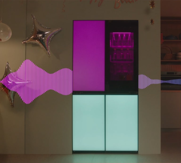 A video that shows various colors of the product