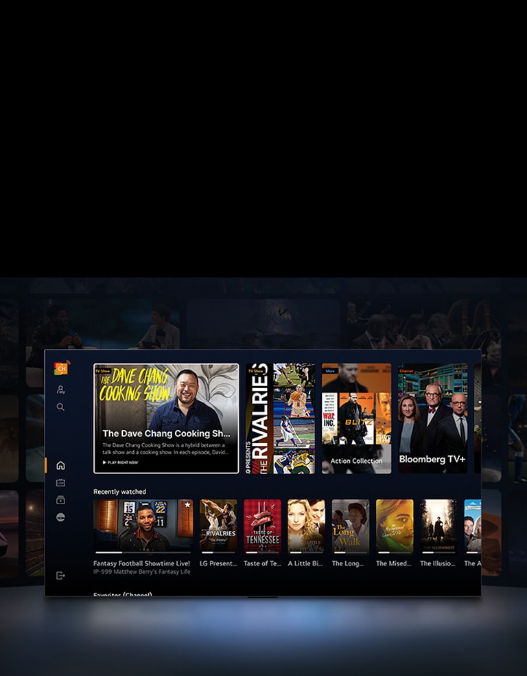 ??????? LG TV ?? ??????? ???? ?????? ?????? ?? ????? ??????? ??????? ???????? ???????????. ???? ?? ?????? ???? "?????? ??????" ?"Bloomberg TV+" ?"??? ??????? ??????". ???? ??????? ???? ????????? ????? ????? ??? ?? ???? ?? ??? ?????????. ???? ??? ????????? ?? ?????? ?????? ?? ????? ??????? ??????? ???????? ???????????.	