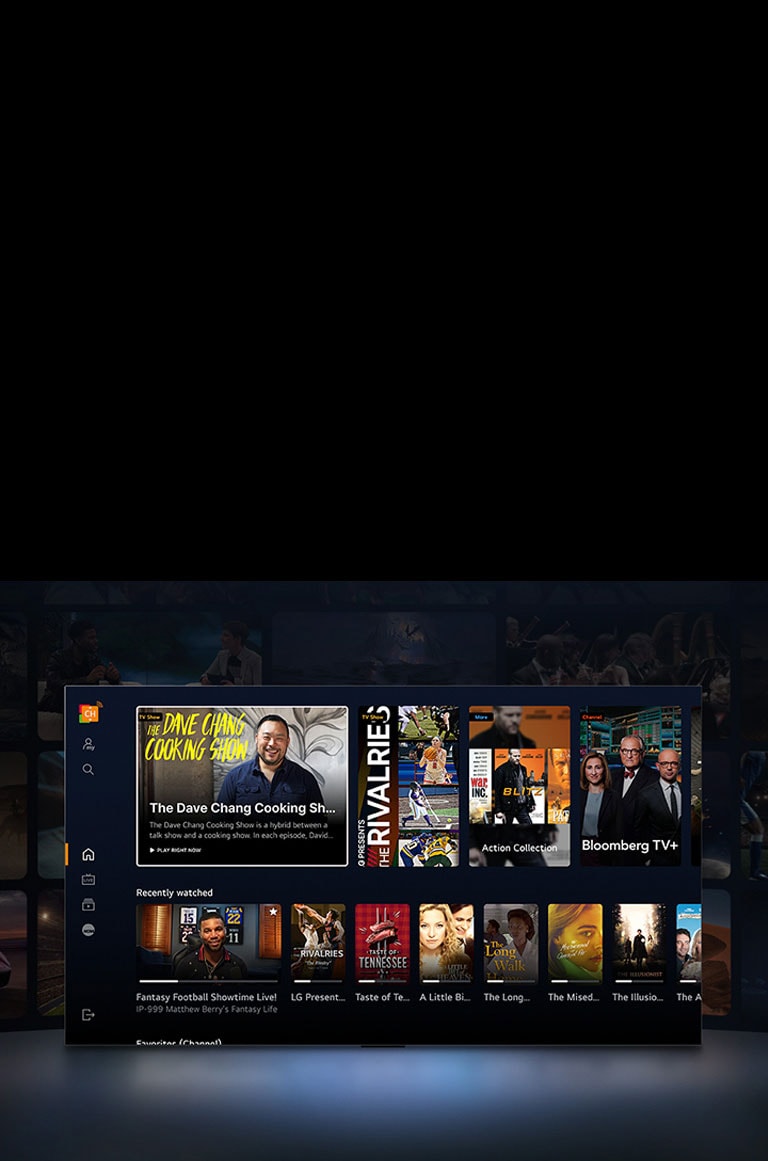 ??????? LG TV ?? ??????? ???? ?????? ?????? ?? ????? ??????? ??????? ???????? ???????????. ???? ?? ?????? ???? "?????? ??????" ?"Bloomberg TV+" ?"??? ??????? ??????". ???? ??????? ???? ????????? ????? ????? ??? ?? ???? ?? ??? ?????????. ???? ??? ????????? ?? ?????? ?????? ?? ????? ??????? ??????? ???????? ???????????.	