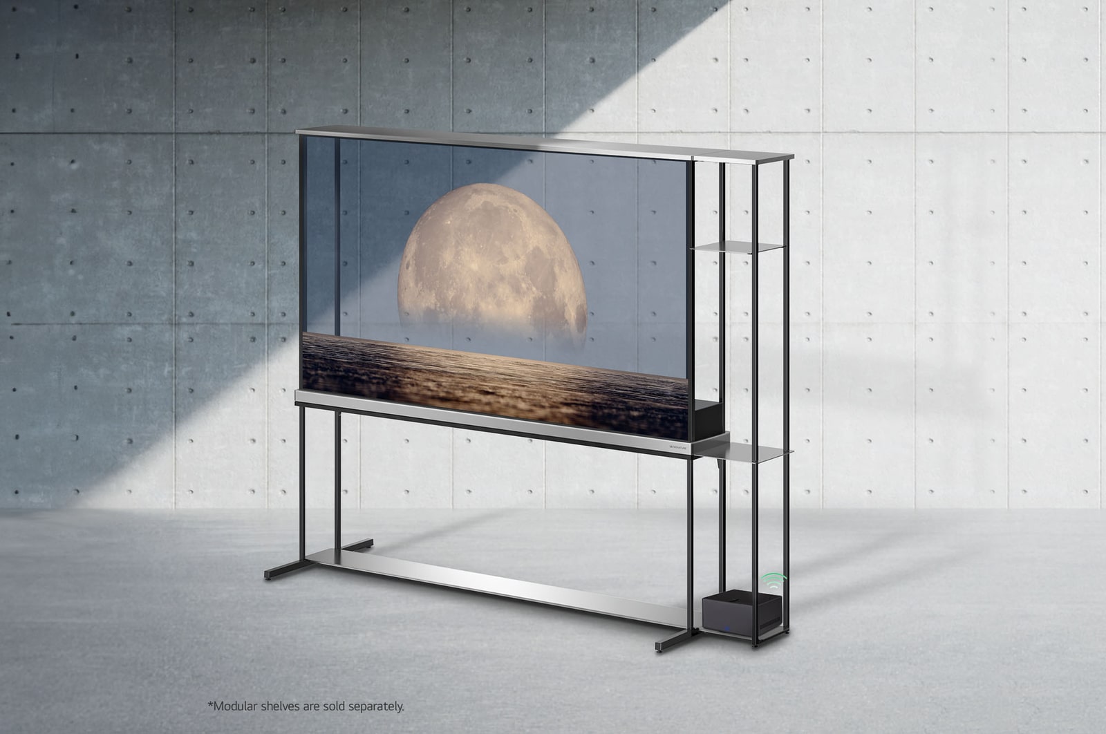 ???? ?????? ?????? ????? ?????? ????? LG SIGNATURE OLED T ???? ????? ??? ?????? ??? ???? ?????. ????? Zero Connect Box ?? ??? ?????? ??????? ?????? ???? 4K 120Hz ???? ?????????? ????? ??? ???? ?? ??????? ?????? ?????? WiFi ???? ?? ???????.