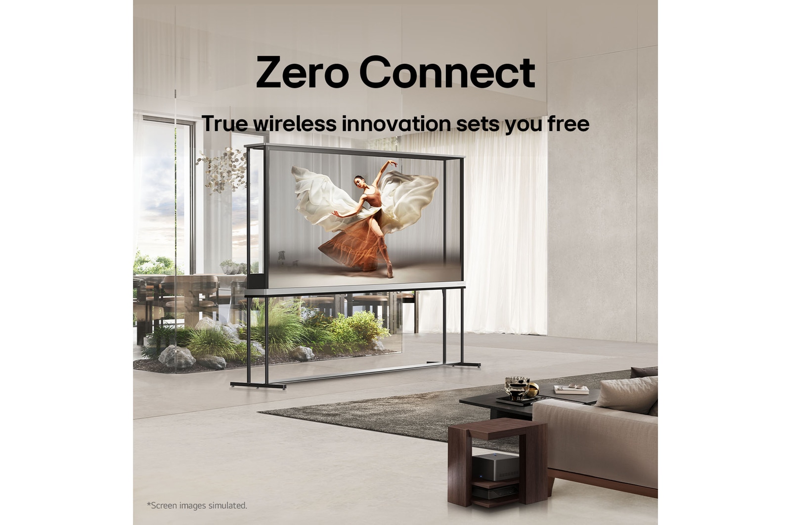 ??? ???? LG Signature OLED T ?? ????? ???? ????? ????? ???? ??????. ?????? ????? Zero Connect Box ??? ????? ????? ????? ???????.