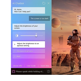 ????? ????? ???? ???? ??? ???? ??????? LG OLED. ??? ?????? ?????? ?? ?????? ???? ????? AI Chatbot. ???? ???????? ????? ??? chatbot ?? ?????? ????? ????? ????? chatbot ?????? ???? ?????.
