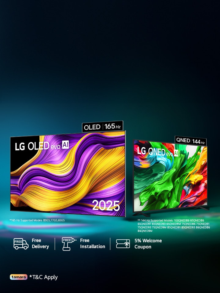 Be the first to own the latest OLED, QNED & UHD models.