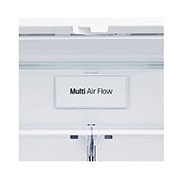 LG 22.6 Cu.Ft, Multi Door Refrigerator, Plantinum Silver Color , Door Cooling+, Inverter Linear Compressor , LM293BBSLN