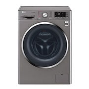Front view of 9kg Front load washing machine, Silver Color, TurboWash?, SmartThinQ (Wi-Fi) WFS0914XMN