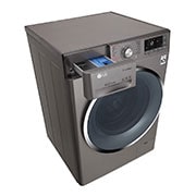 LG 9kg Front load washing machine, Silver Color, TurboWash?, SmartThinQ (Wi-Fi), WFS0914XMN