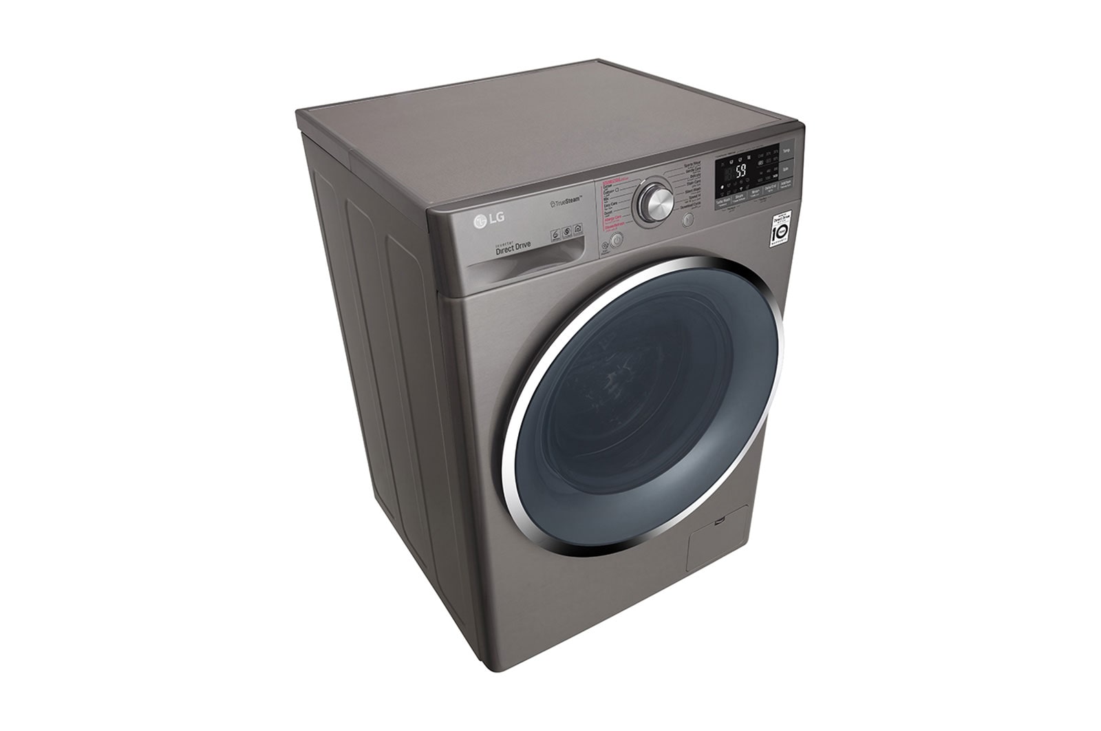 LG 9kg Front load washing machine, Silver Color, TurboWash?, SmartThinQ (Wi-Fi), WFS0914XMN