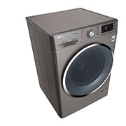 LG 10.5kg Front load washing machine, Silver Color, TurboWash?, SmartThinQ (wi-fi) , WFS1114XMN