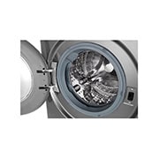 LG Capacity 8kg, Front Load, Silver Color, 6 Motion DD, Inverter Direct Drive Motor, Steam Cleaning, WFV0812XM