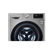 LG Capacity 8kg, Front Load, Silver Color, 6 Motion DD, Inverter Direct Drive Motor, Steam Cleaning, WFV0812XM
