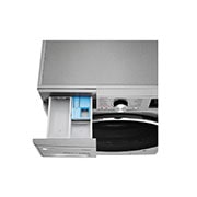 LG Capacity 8kg, Front Load, Silver Color, 6 Motion DD, Inverter Direct Drive Motor, Steam Cleaning, WFV0812XM