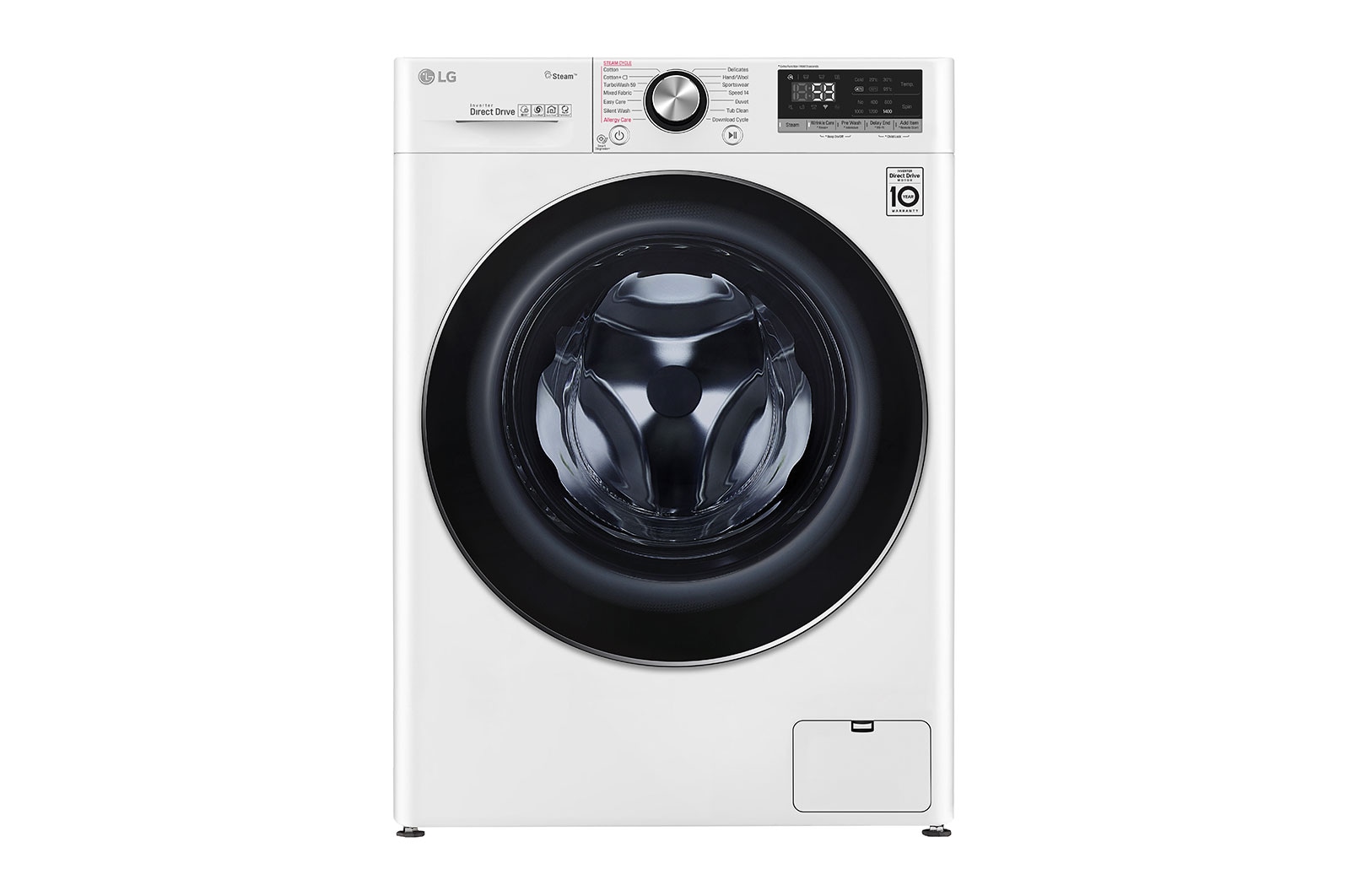 LG WFV1114WHT Front-Load Washing Machine, providing efficient washing with advanced technology.
