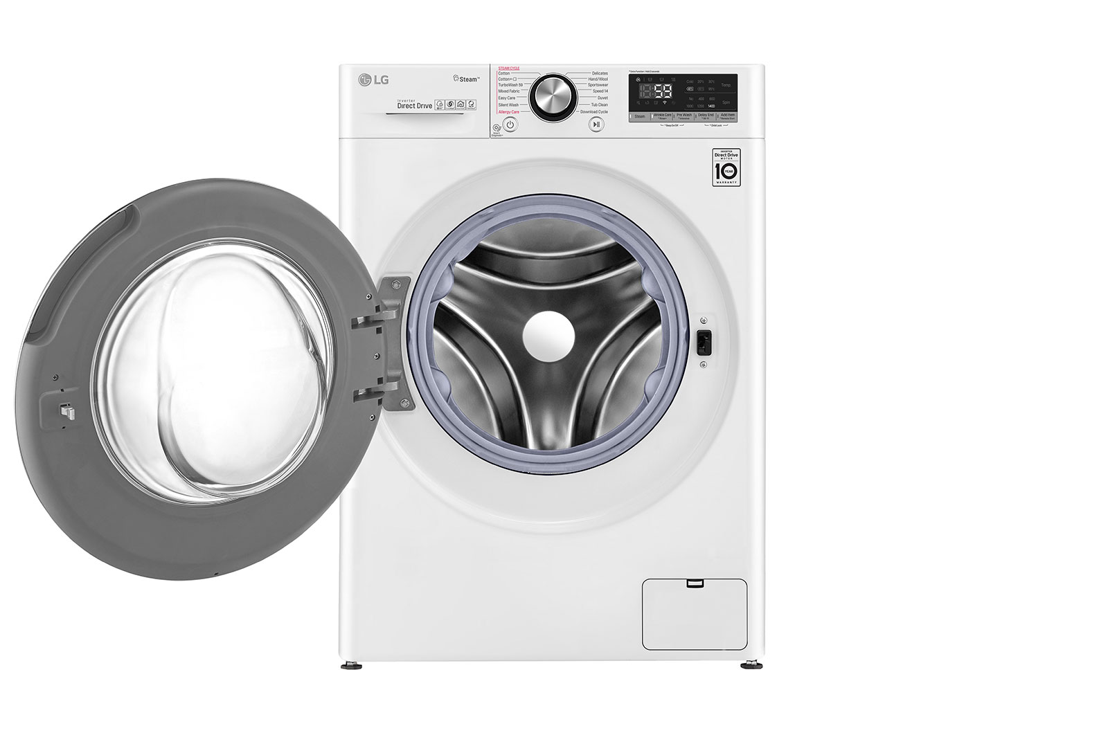 LG 10.5 kg Front Load washing Machine with AI DD? ,White color , WFV1114WHT