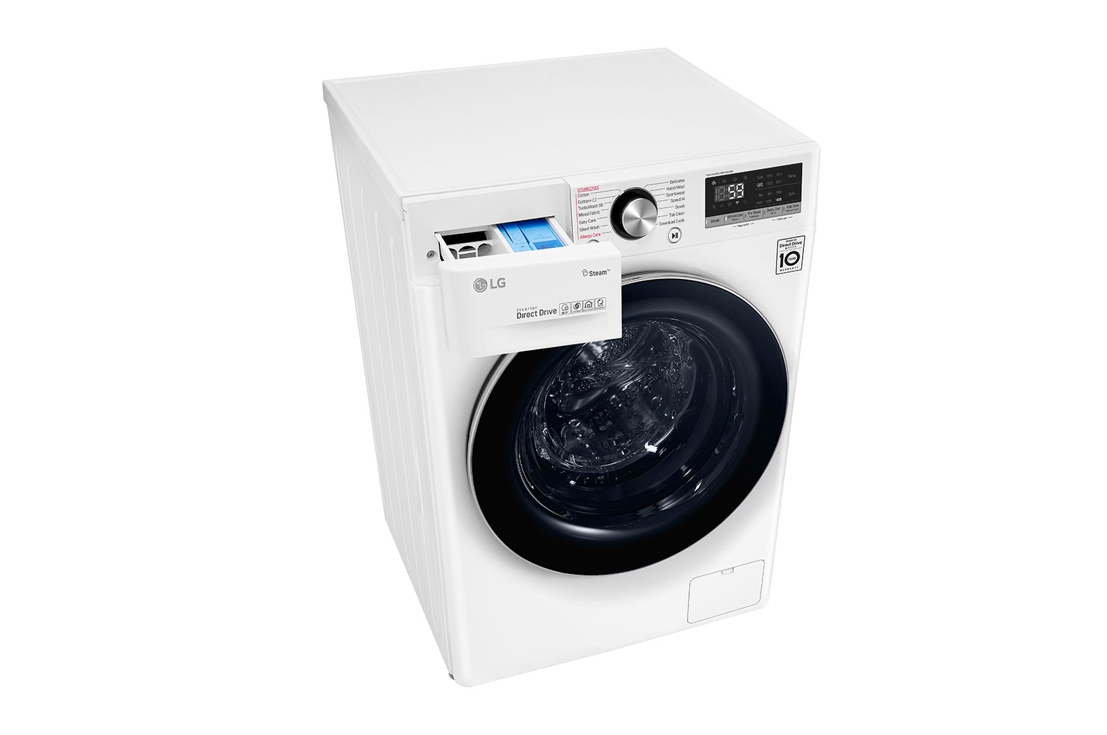 LG 10.5 kg Front Load washing Machine with AI DD? ,White color , WFV1114WHT