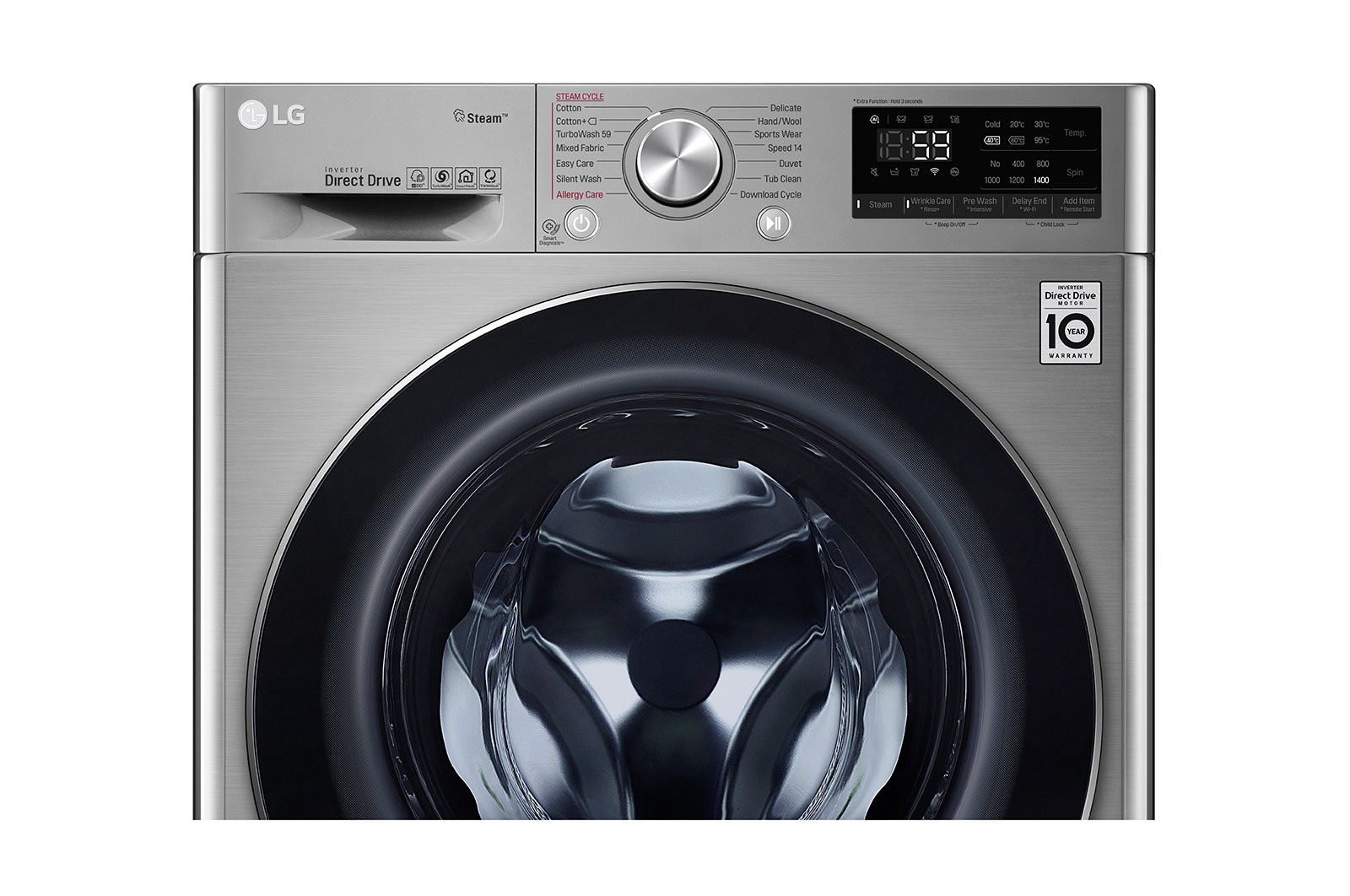LG 10.5 kg Front Load washing Machine with AI DD? ,VCM color , WFV1114XMT