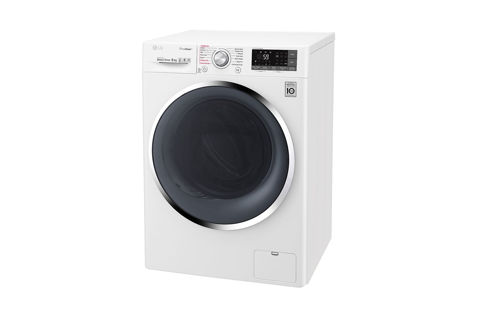 LG 8kg  Washer with 5kg Dryer Front load washing machine , Steam , Smart ThinQ (Wi –Fi), WSC0805WH