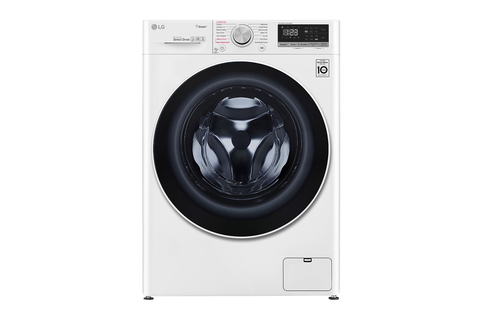 LG WSV0906WH Front-Load Combo Washer-Dryer, designed for compact spaces with powerful performance.