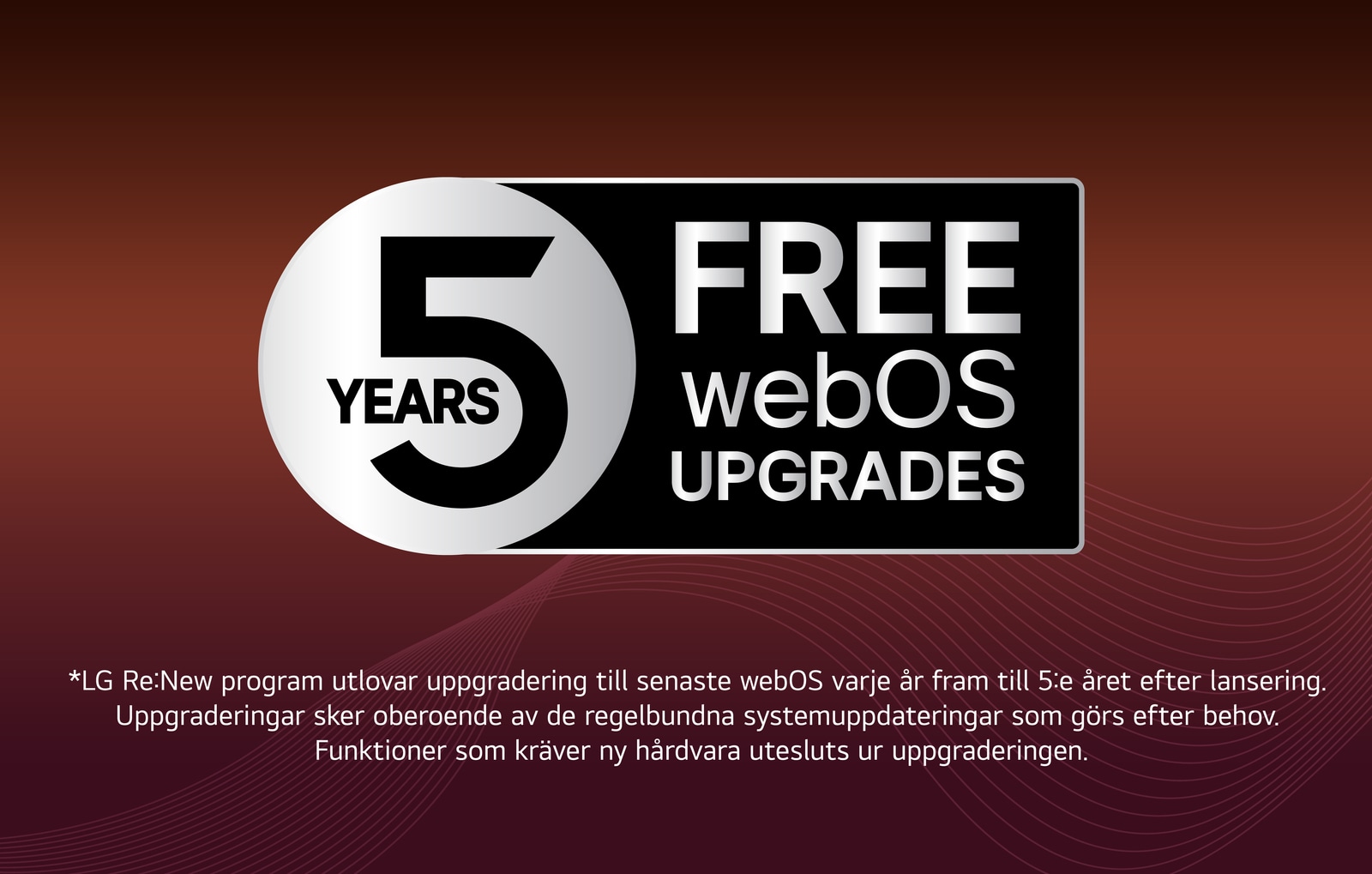 P? en TV-sk?rm visas startsidan f?r webOS 25, fylld med appar och underh?llningsinneh?ll. Bredvid TV:n visas LG AI Magic Remote, AI-knappen ?r markerad som om den aktiverats av anv?ndarens r?st. En pratbubbla visas bredvid den och byter till Mitt konto. En kort text f?rklarar hur anv?ndare nu kan synkronisera sin r?st med sin personliga profil f?r enklare navigering och personanpassade rekommendationer. 
