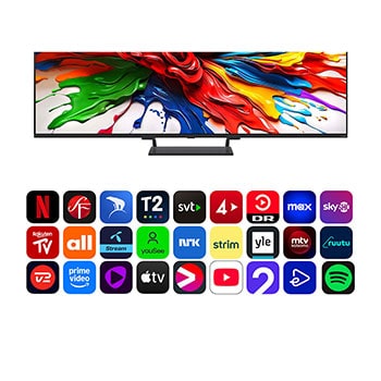 LG 65-tums LG QNED MiniLED AI QNED93 4K Smart TV 2025, 65QNED93A6A